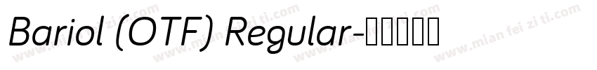 Bariol (OTF) Regular字体转换